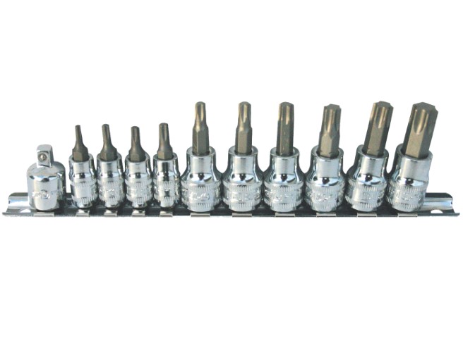 SP - 11PC 1/4 & 3/88888 DR TORX SOCKET SET 